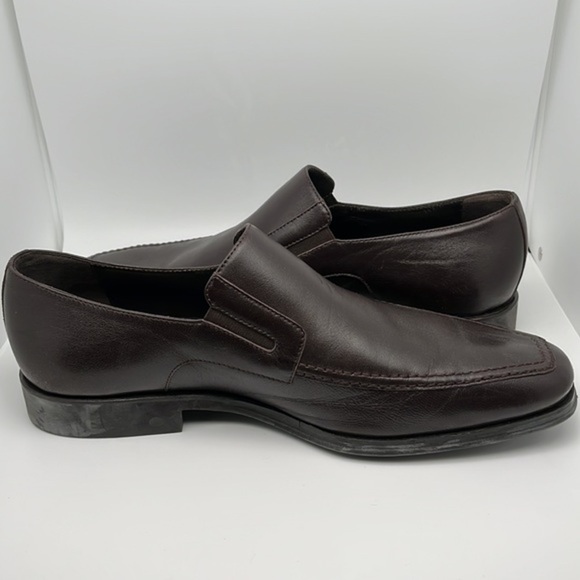 Bruno Magli Raging‎ Slip on Leather Loafers Dark Brown Made in Italy Size 10 main image 8